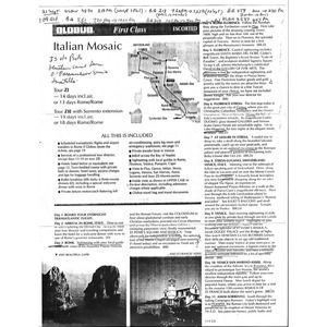 Vintage Italian Tourism Advertisement Photo Scan